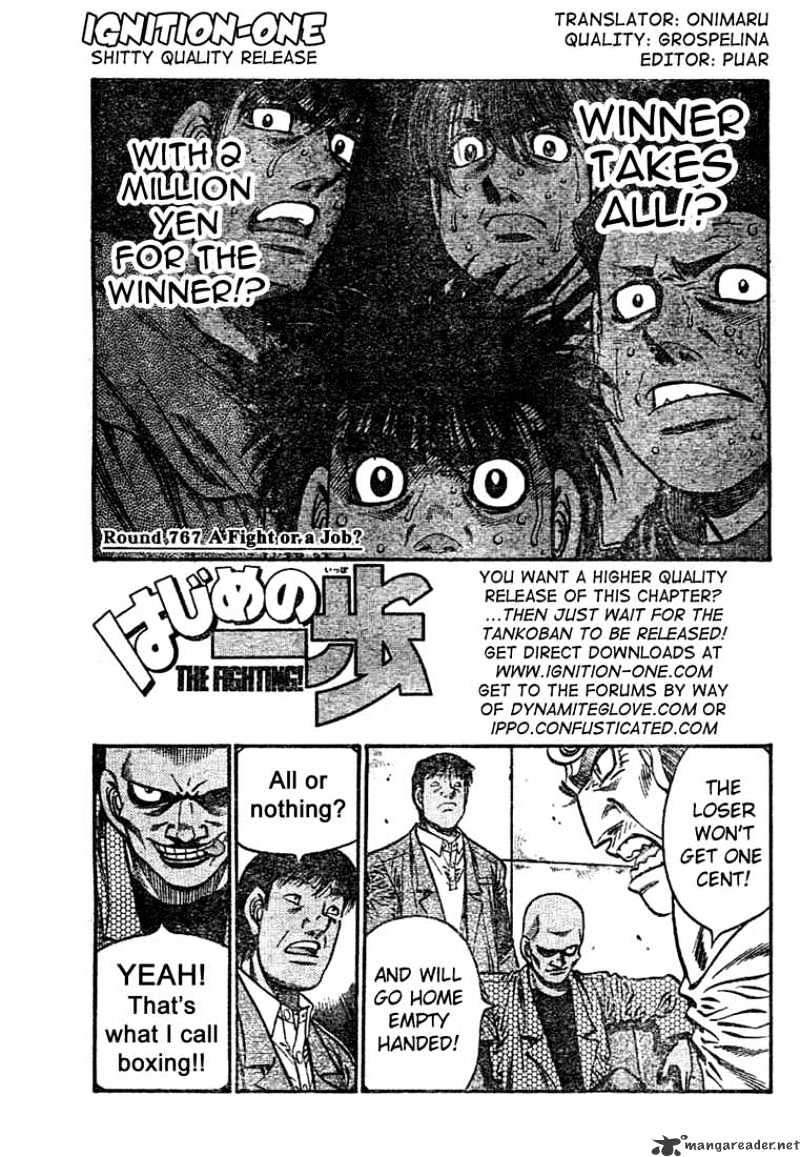 Hajime no Ippo: Fighting Spirit, Chapter 767 image 01